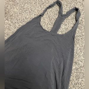 Simple gray workout top
